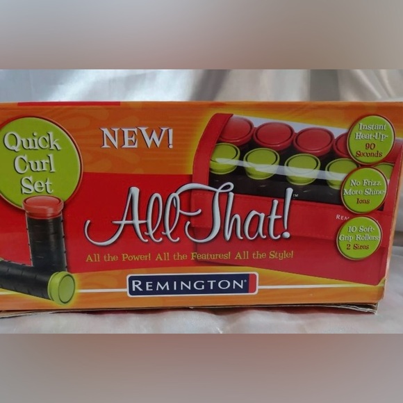 Remington All That!Quick Curl Set 10 Rollers-2 Sizes S Instant Heat - Picture 1 of 3